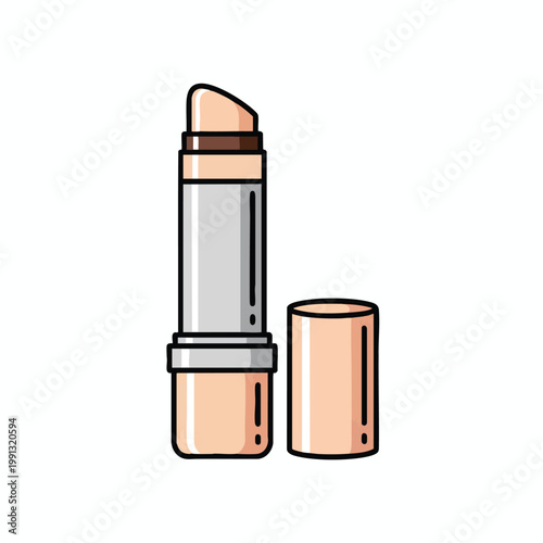 Cosmetic Lipstick in Elegant Neutral Shade for Beauty and Makeup Themes