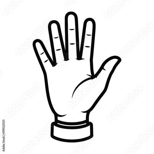 Palm up hand gesture icon symbol