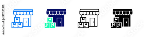 фотографія Wholesaler Multiple Style Icon Set Vector