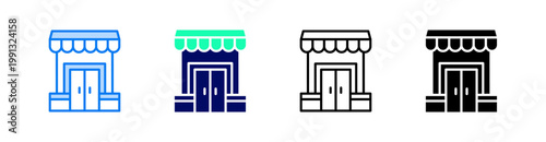 Access Multiple Style Icon Set Vector 