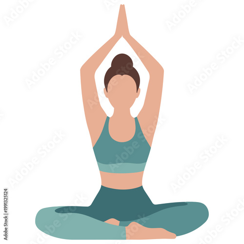 yoga woman silhouette