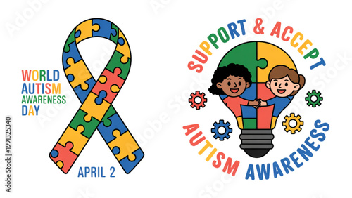 Diverse group celebrating unity with colorful ribbons and hands