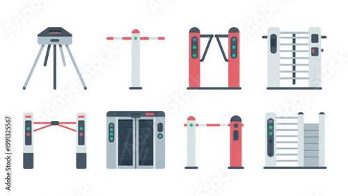 Illustrated icons of tripod and camera equipment setups in various configurations