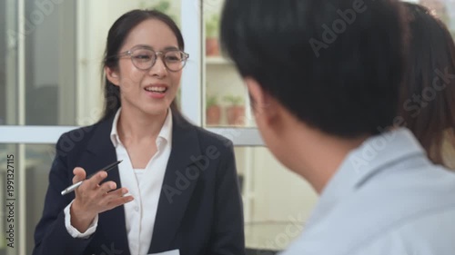 Couples family therapy counselor psychotherapist counseling mental health session support relationship with caring expert who listens and guides with empathy, calm office communication building trust