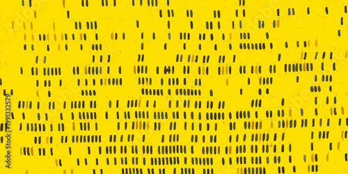 Abstract yellow background with scattered dark and golden lines