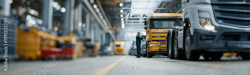 Trucks and Machinery in Ind...