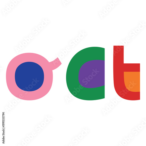Funky Colorful Month Calendar