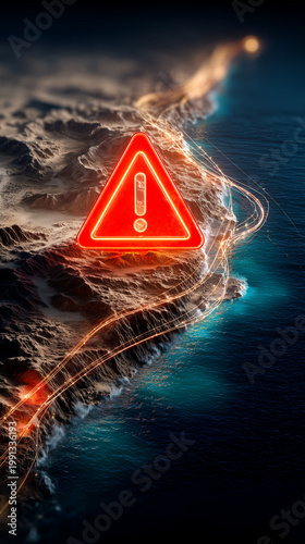 Coastal Warning: A dramatic...