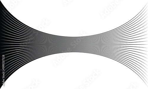 abstract black halftone bulge line pattern art perfect for banner poster background.