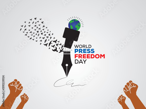 World Press Freedom Day Pen Microphone