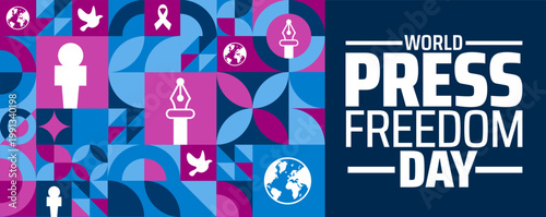 World Press Freedom Day Abstract Vector