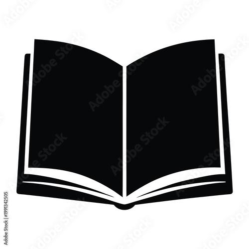 Open book symbol representing knowledge, reading, education, and literary pursuits of mankind