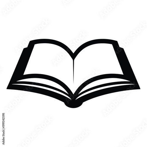 A striking open book silhouette symbolizes learning, knowledge, and literary pursuits