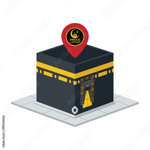 Kaaba Mecca Islamic landmark model