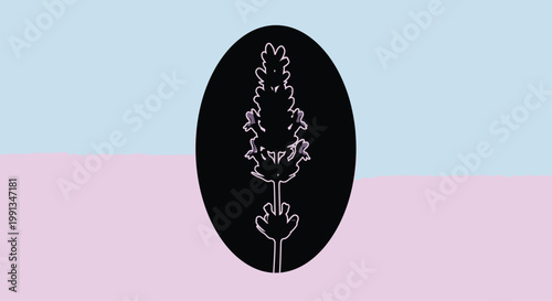Transgender Flag with Black Floral Emblem