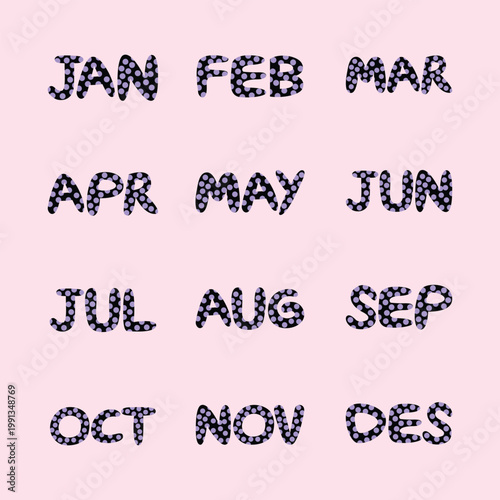 Dot Monthly Calendar