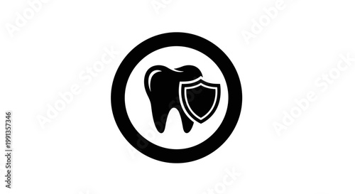 Dental Care Protection Symbol Icon.