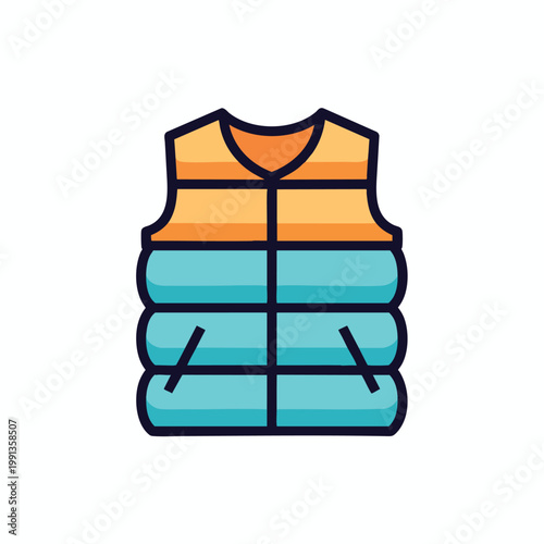 Colorful Puffer Vest for Outdoor Fashion and Casual Wear