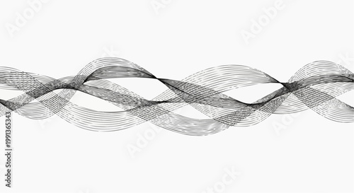 bow tie isolated on white background Abstract Smooth Wave Lines Minimal Background, Elegant Flowing Curves Black Outline, Modern Monochrome Wide Banner Vector Design