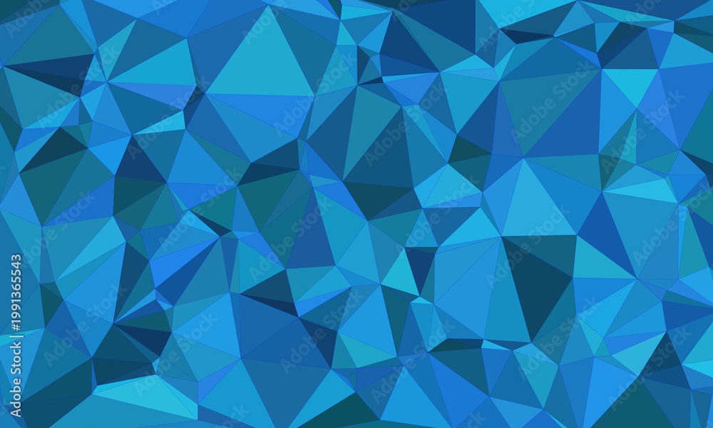 Fototapeta premium 3d geometric diamond pattern in vibrant blue gradient abstract background