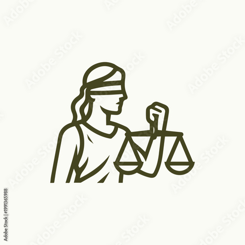 Themis Justice Goddess Logo