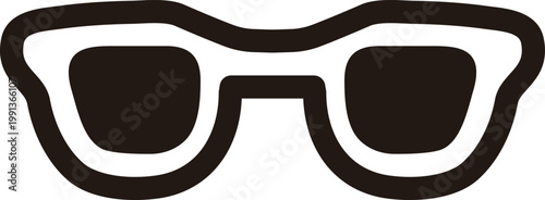 サングラスのアイコンイラスト 夏 バカンス 旅行 レジャー 紫外線対策