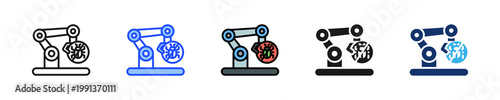 Intrusion Ai Blocker Icon Collection With Multiple Styles