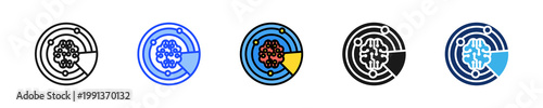 Ai Threat Intelligence Icon Collection With Multiple Styles
