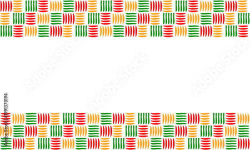 red green triangles seamless geometric pattern, cinco de mayo blank background, mexican festival poster template