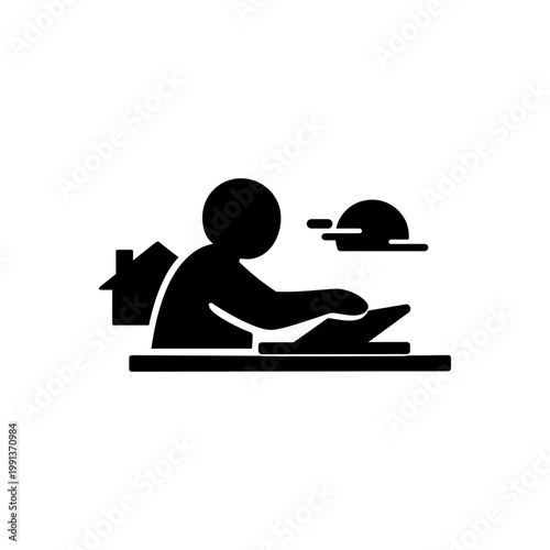 Late Night Overtime Work Icon