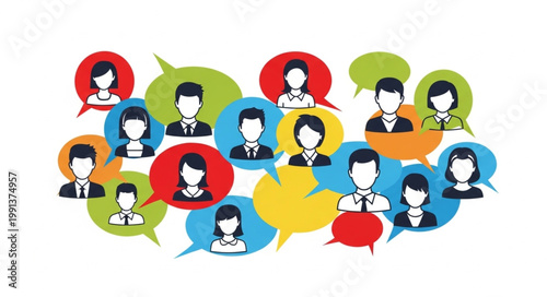 Business People Communication Talking.