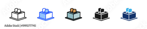 Toasted Bread Icon Collection With Multiple Styles