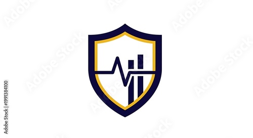 Medical Health Care Shield Logo Symbol.
