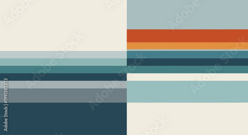 Colorful horizontal stripes pattern design.