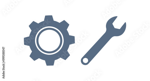 Gear and wrench tool icons.