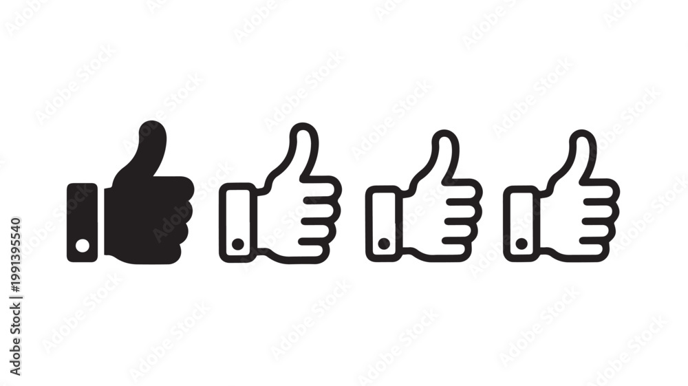Fototapeta premium thumb up sign