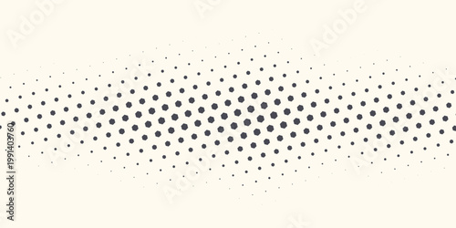 Hexagon Shapes Vector Abstract Geometric Technology Retrowave Sci-Fi Texture Isolated on Light Background. Halftone Hex Retro Simple Pattern. Eps10