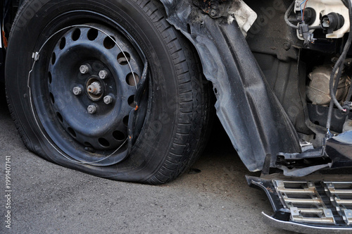 交通事故　事故車両