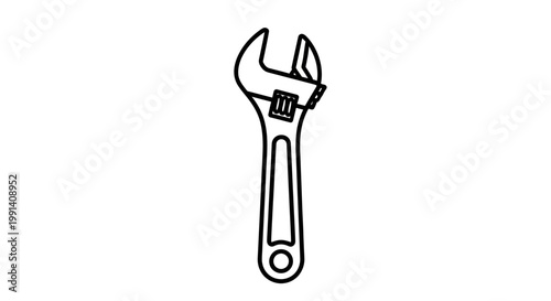Adjustable Wrench Tool for Tightening Bolts.