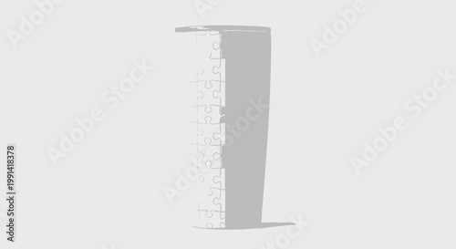 A tall brick wall stands alone in a plain area with daylight.