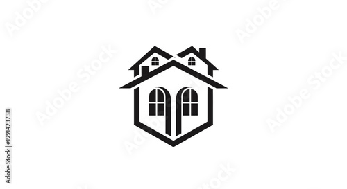 House Roof Architecture Design Element.