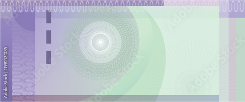 Blank bank check, checkbook, background, cheque template, money payment paper voucher, vector, mockup. Business or personal account, cash, pay cheque certificate, paycheck background