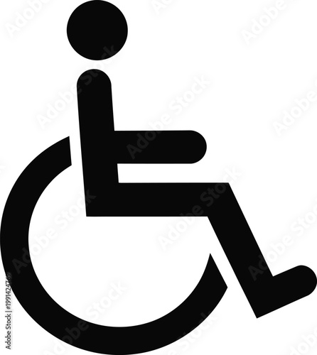 disabled person sign