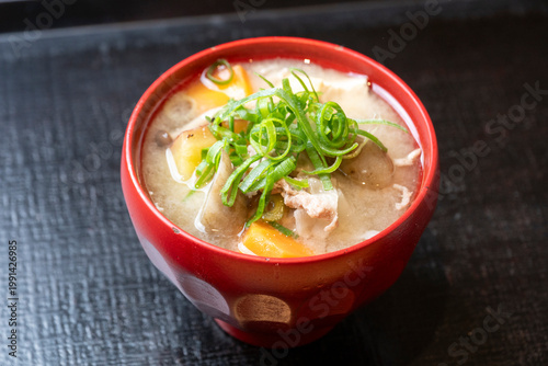 具沢山の美味しそうな豚汁