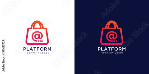 Initial shopping logo design idea