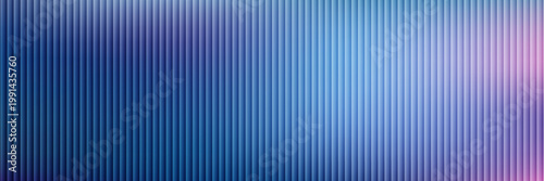 Futuristic ribbed texture with fractal glass effect and smooth fluted vertical lines of rainbow neon gradient.