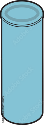 熱中症対策になるコンパクト氷のうのイラスト（蓋を閉めた状態）