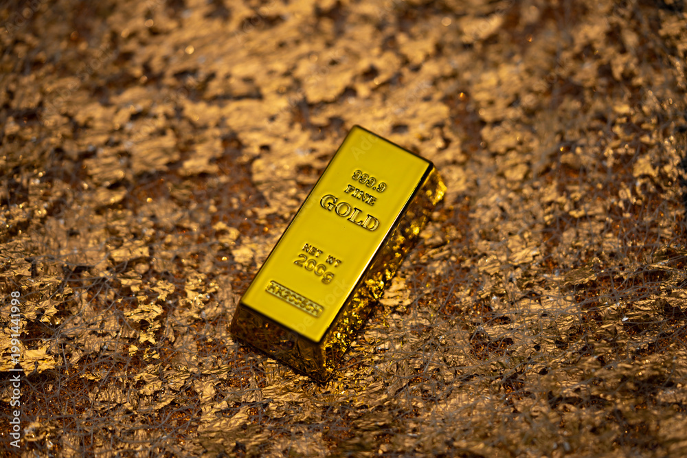 Εκτύπωση καμβά Gold bar luxury background wealth