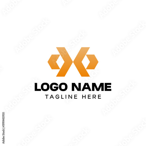 Modern Tech Letter X Coding Bracket Logo Design