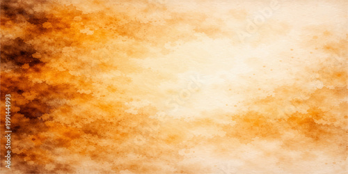 Vintage aged parchment texture with an abstract brown grunge pattern on blank old paper providing a worn antique backdrop with copy space